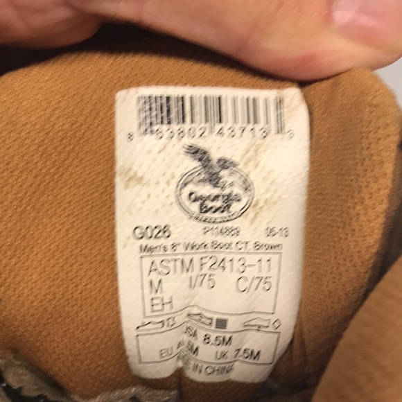 Georgia Gore-Tex Comfort Core Logger Boots Low Heel waterproof - Picture 5 of 9